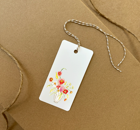 Festive Floral Gift Tag