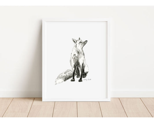 Fox Print- Watercolor Art Print