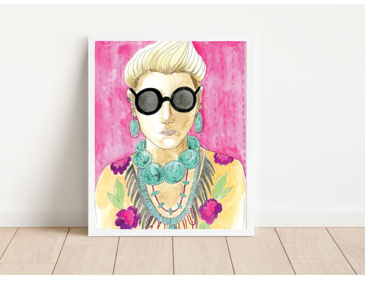 Iris Inspired Fashionista - Art Print