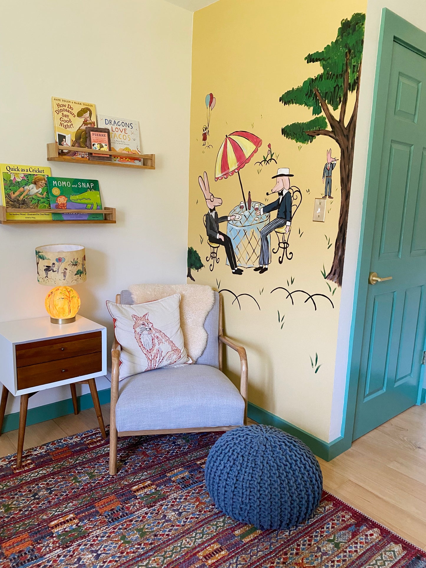 Ludwig Bemelmans' inspired nursery mural - Fox Moon Studio