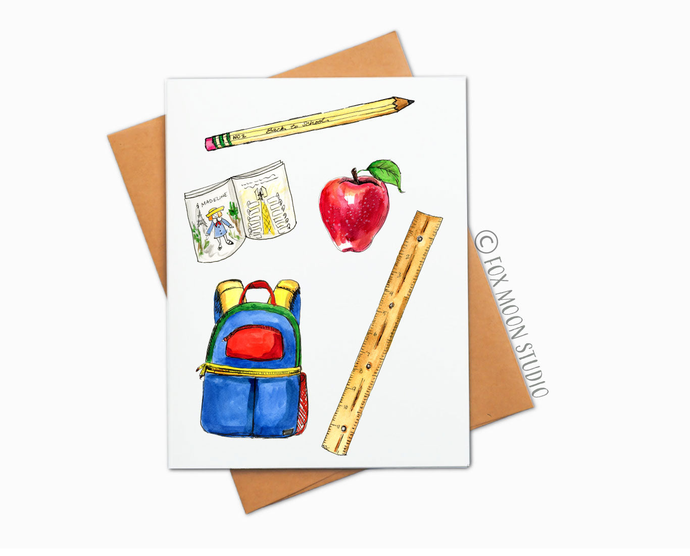 Back to School School Supplies - Back to School  Greeting Card