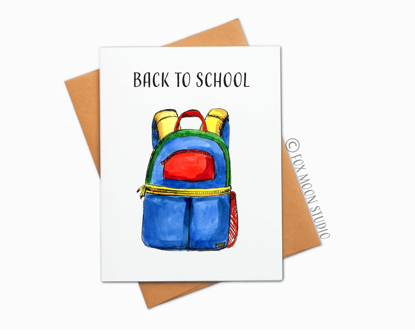 Back To School Backpack  -  Greeting Card