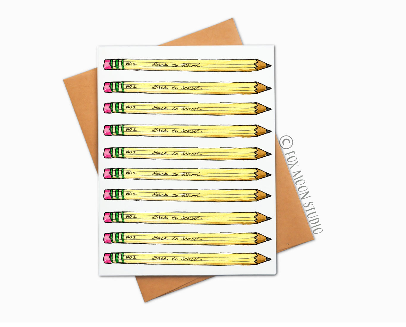 Back To School Pencils  -  Greeting Card