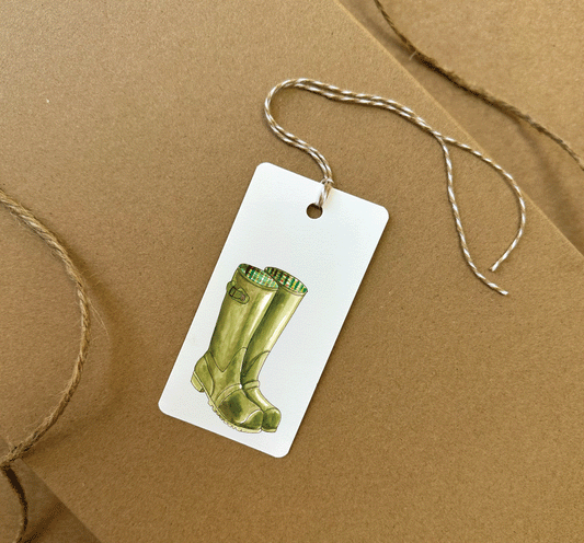 Farm Boots Gift Tag