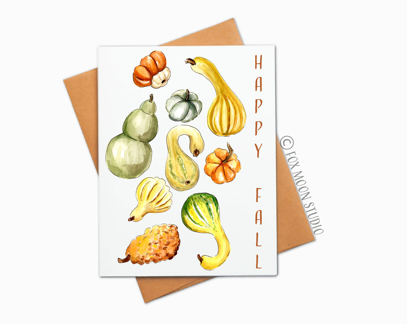 Happy Fall Gourds - Fall Greeting Card