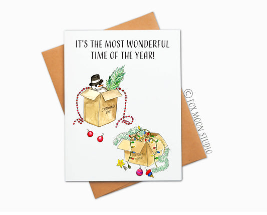 It's The Most Wonderful Time Of The Year! - Holiday Christmas Greeting Card