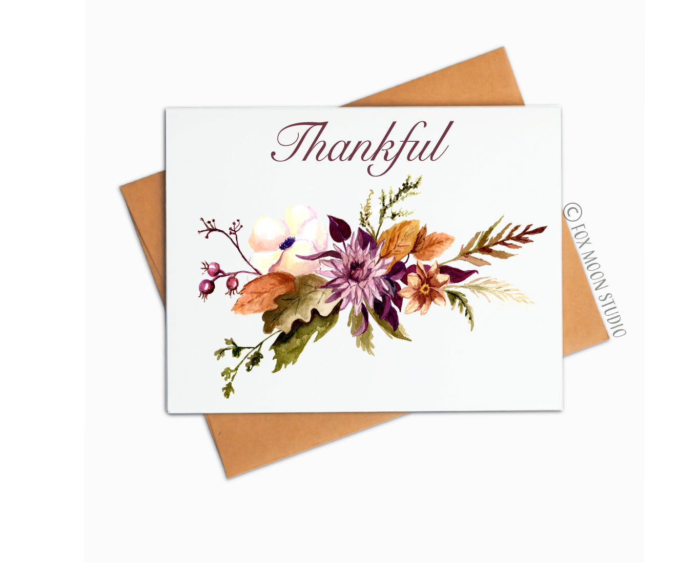Thankful Fall Flowers - Fall/ Thanksgiving Greeting Card