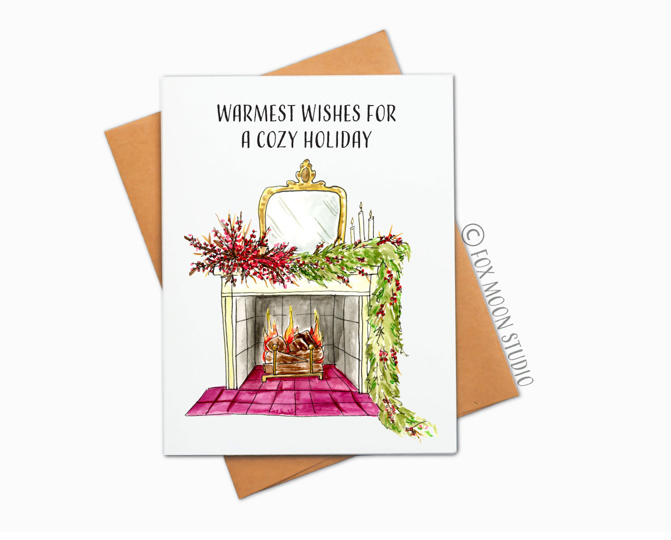 Warmest Wishes For A Cozy Holiday - Holiday Greeting Card