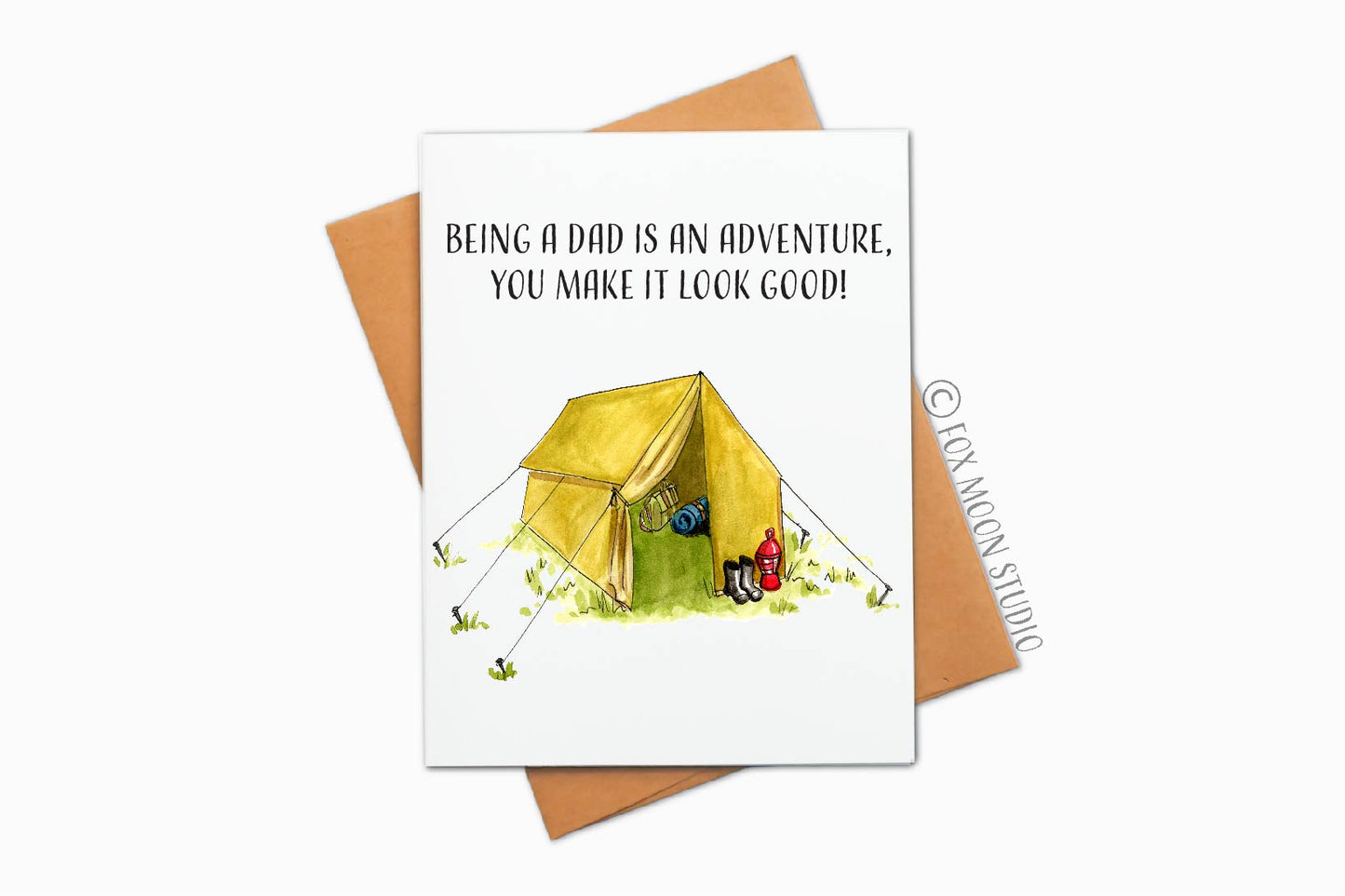 Being A Dad Is An Adventure, You Make It Look Good! - Father's Day Greeting Card