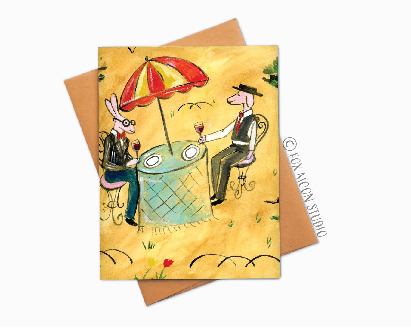 Bemelmans Inspired Scene- Greeting Card