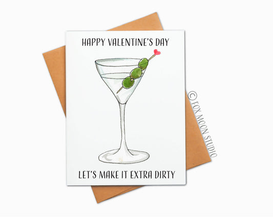 Happy Valentine's Day - Let's Make It Extra Dirty - Valentine's Day Greeting Card