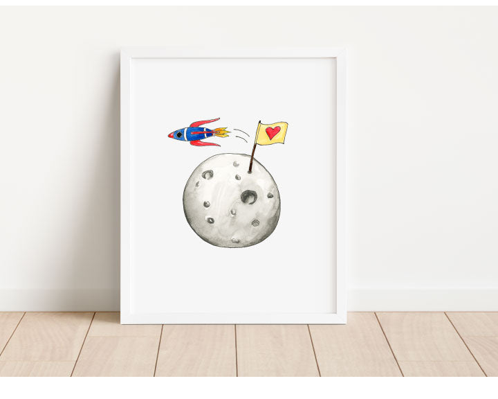 Proof I Love You To The Moon And Back - Art Print