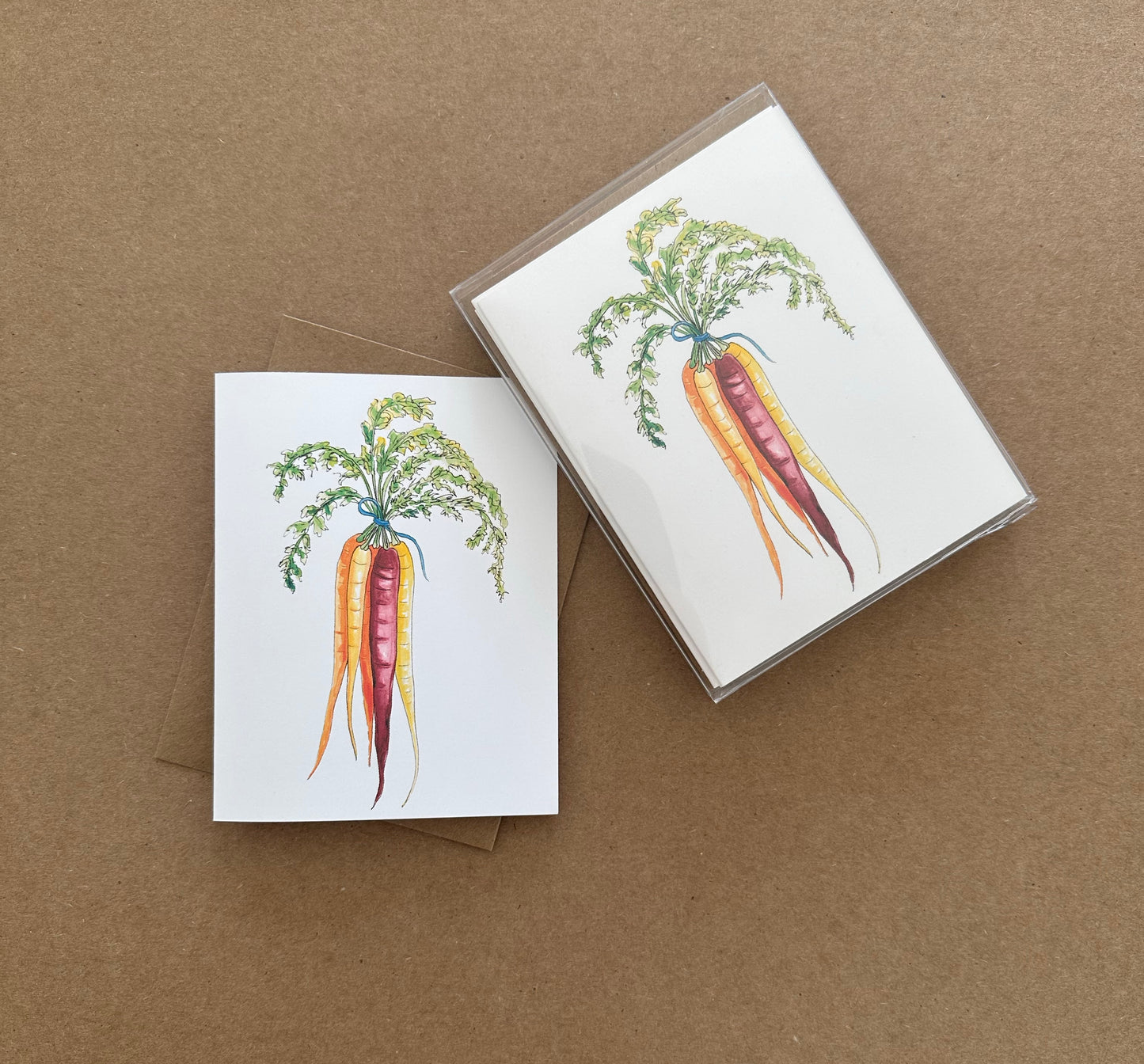 Carrots - Spring Easter Greeting Card
