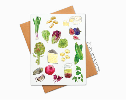 Food - Just for Fun Greeting Card for Foodies and Chefs