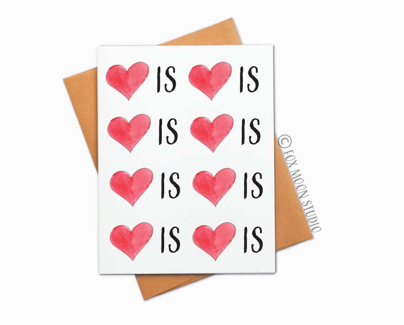 Heart Is Heart Is Heart Is - Love Greeting Card