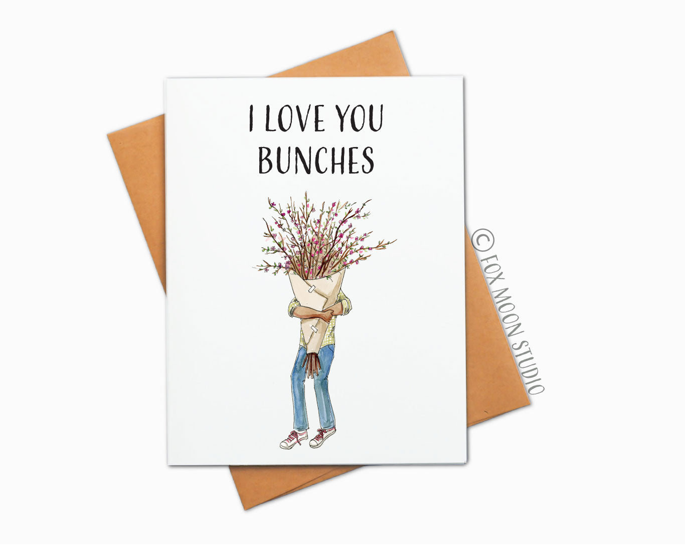 I Love You Bunches - Floral Greeting Card